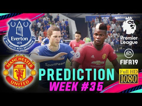 EVERTON vs MANCHESTER UTD | FIFA 19 EPL Predict Matchday 35 | Broadcast Camera - 1080HD