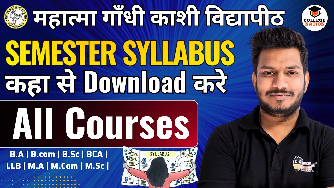Mgkvp Semester Official Syllabus | Download कैसे करे | mgkvp semester syllabus 2024 | mgkvp updates