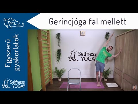 Gerincátmozgatás állva, fal mellett - gerincjóga fal használatával - gerinctorna fal segítségével