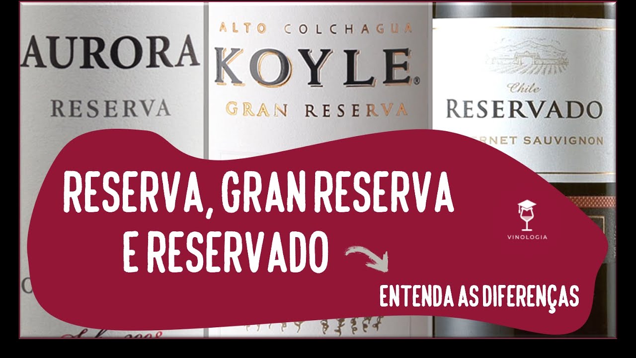 Reserva, Gran Reserva e Reservado - Entenda as diferenças