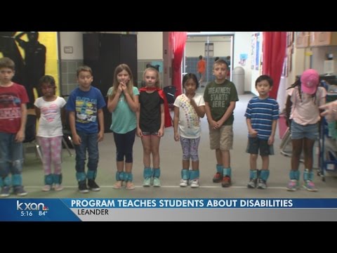 Students learning about disabilities first-hand, prevents bullying