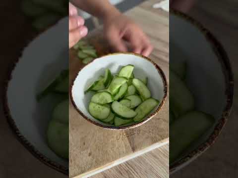 How to prepare the perfect spicy cucumber side dish everyone would love #vegan #shorts