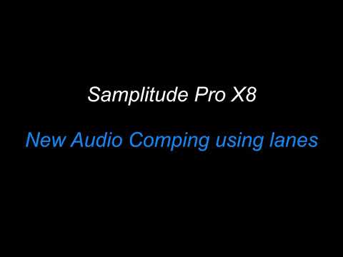 Samplitude Pro X8: New Audio Comping using Lanes