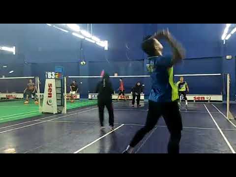 Badminton MuhibbahTeam Mixed Double Sparring 1 - Fairuz / Lutfi Vs Farahlia / Amri