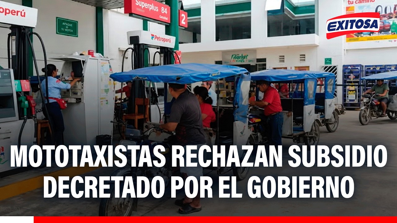🔴🔵 Gremios de mototaxistas rechazan el subsidio y piden el descuento del precio del combustible