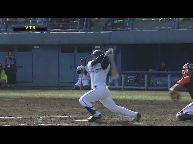 【練習試合】ライオンズのルーキー・山野辺が逆転の2点タイムリーヒット!! 2019/2/20 L-UL