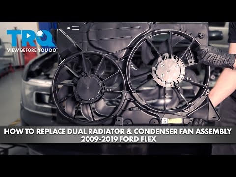 How to Replace Dual Radiator & Condenser Fan Assembly 2009-2019 Ford Flex