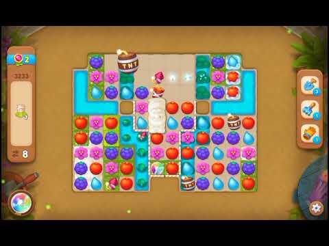 GardenScapes level 3233 21 moves no boosters