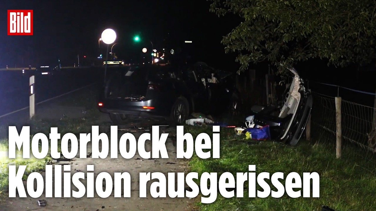 Frontalcrash in NRW: Zwei Menschen in Lebensgefahr