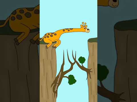 bye, my babies #animation  #giraffe #shorts #story #funnyanimation #shortsanimation