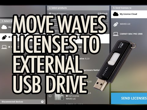 Move Waves Licenses to External USB Drive using Waves Central
