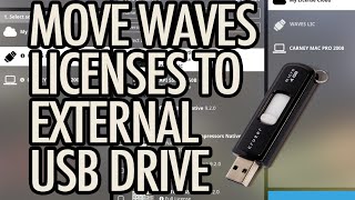 Move Waves Licenses to External USB Drive using Waves Central