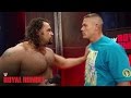 John Cena gets into an altercation with Rusev.