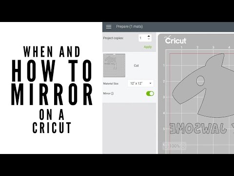 Part of a video titled When and How to Mirror on a Cricut - YouTube
