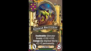 Early GOLDEN Burrower Destroys The Lobby! | Hearthstone Battlegrounds