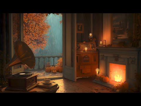 It's a rainy autumn in the 1940's, with soft oldies playing in another room.