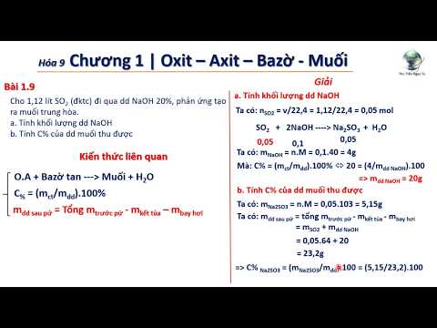 ✔ Hóa9| Giải nhanh bài toán SO2 + NaOH Thần Thánh (Tính C% và khối lượng)