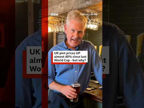 Why is the cost of a pint in the UK so expensive for this World Cup? #WorldCup #Beer #BBCNews