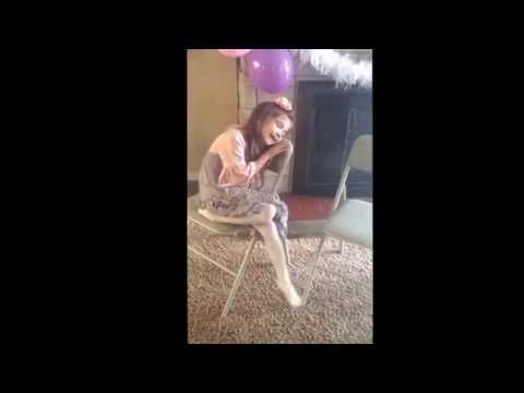 Savi singing her birthday song