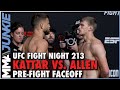Calvin Kattar vs. Arnold Allen Main Event Faceoff | UFC Fight Night 213 Staredown
