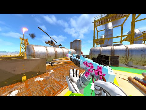 Solo vs 600 Pop Server Until I Get Raided - Rust