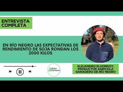 Alejandro Elhordoy, Productor Agricola ganadero de Río Negro