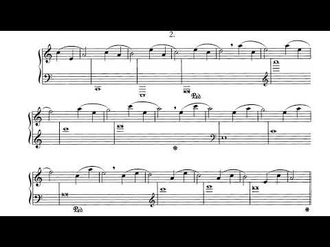 Arvo Pärt: Variations for the healing of Arinushka for Piano (Score video)