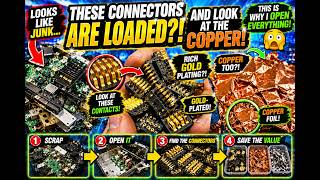 I Found RICH GOLD Connectors & COPPER FOIL Hiding in This Scrap?! 😳💰