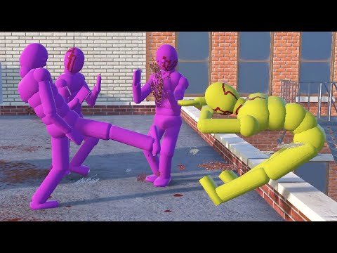 Overgrowth - Euphoria NPC Wars N. 19 (Rooftop NPC Active Ragdolls)