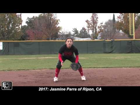 2017 Jasmine Parra 2nd Base Softball Skills Video