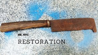Antique Rusty KNIFE Restoration