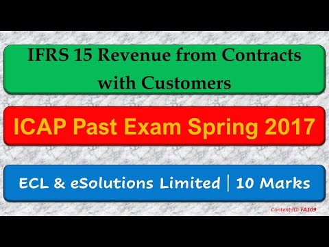 PE Q&A ECL & eSolutions Limited | ICAP Spring 2017 | IFRS 15 (FA109)