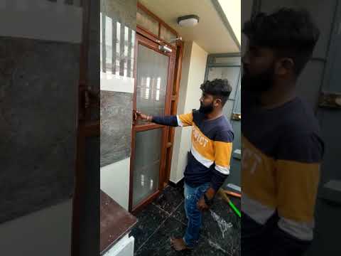 Aluminium openable mosquito door with automated