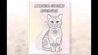 A Magical Coloring Adventure: A Whimsical Cat-Themed Coloring Book for Creativity and Relaxation
