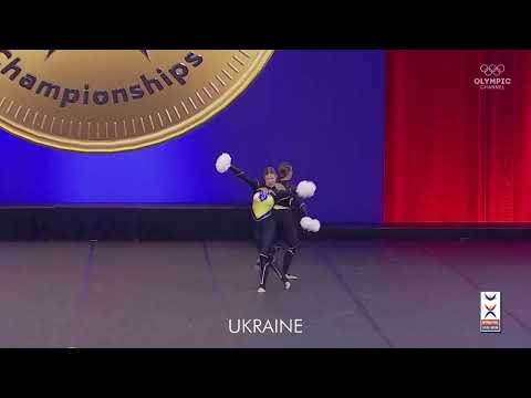 2023 ICU Worlds Pom Doubles - Team Ukraine