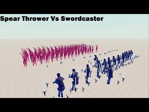 TABS 90v16 Spear Thrower Vs Swordcaster-Totally Accurate Battle Simulator