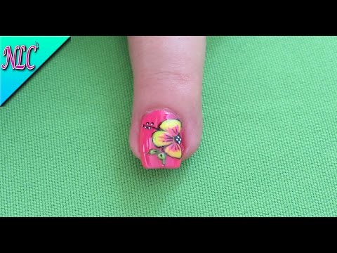 Decoracion de uñas Flores Fácil de realizar – Flowers nail art – uñas pintadas facil de hacer- NLC