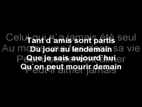 Garou - Seul lyrics on screen!