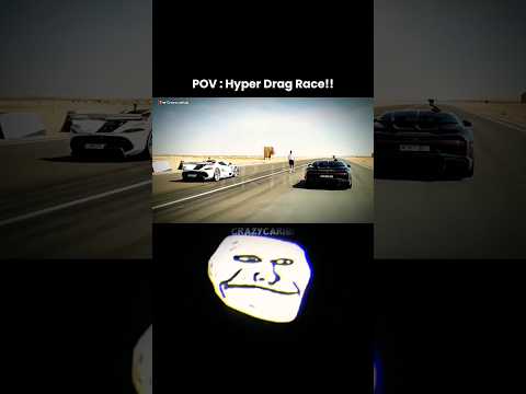 Who Win This Race ☠️ || Koenigsegg Vs. Buggati - Crazycrhb | #shorts #hypercar