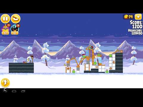 Angry Birds Seasons Wreck the Halls Level 5  110610