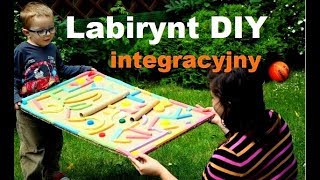 Zabawa integracyjna dla dzieci - Labirynt DIY, zabawy dla dzieci, moje dzieci kreatywnie.