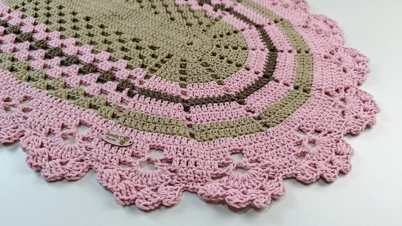 TAPETE MULTICOLORIDO EM CROCHÊ POR @samilacrochê #crocheting #croche