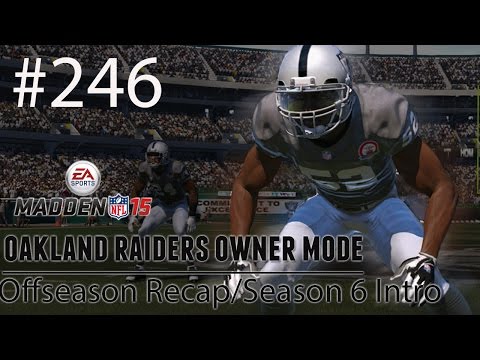 [PS4] Madden 15: Raiders Connected Franchise - Offseason Recap/Season 6 Intro [HD 1080P]