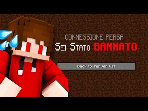 ECCO COME SONO STATO BANNATO dal MIO SERVER MINECRAFT..