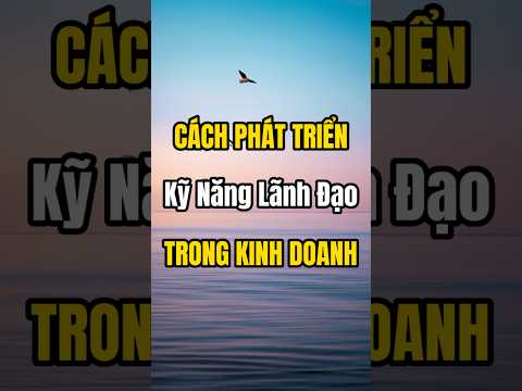 CÁCH PHÁT TRIỂN KỸ NĂNG LÃNH ĐẠO TRONG KINH DOANH - SẮC MÀU TODAY - KHỞI NGHIỆP