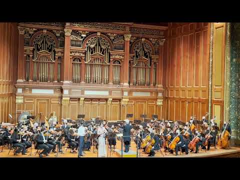 Eric Nathan's Double Concerto for Solo Violin, Solo Clarinet, and Strings.