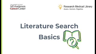 Literature Search Basics