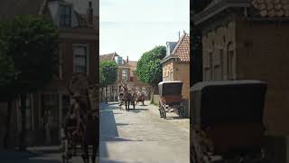 Street in Leidschendam, Netherlands in 1921 - Restored Footage