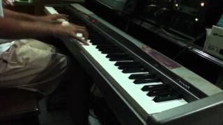 Can't smile without you piano cover