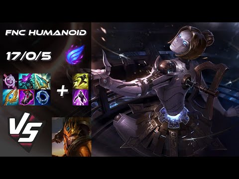 Fnatic Humanoid MID Orianna vs Jarvan IV - EU Challenger Patch 25.20